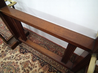 Antique Mahogany and Brass Hall Stand