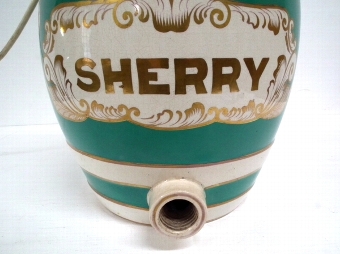 Antique Sherry Casket Lamp