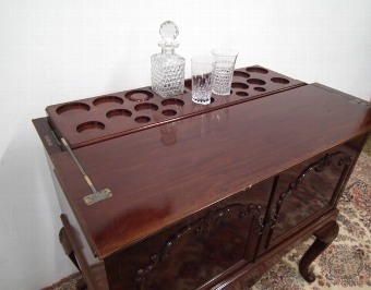 Antique Mahogany Surprise Drinks Cabinet