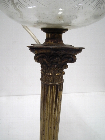 Antique Victorian Converted Oil Lamp