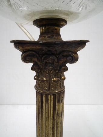 Antique Victorian Converted Oil Lamp