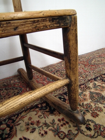 Antique George IV Elm Rocking Chair