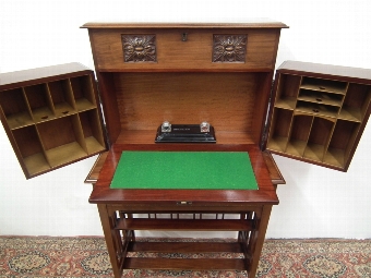 Antique Unusual Edwardian Ladies Writing Desk