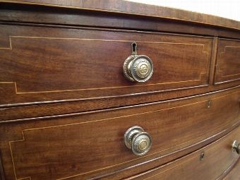 Antique George III Bow Front Chest of Drawers