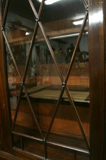 Antique George III Mahogany 4 Door Cabinet Bookcase