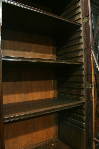 Antique George III Mahogany 4 Door Cabinet Bookcase