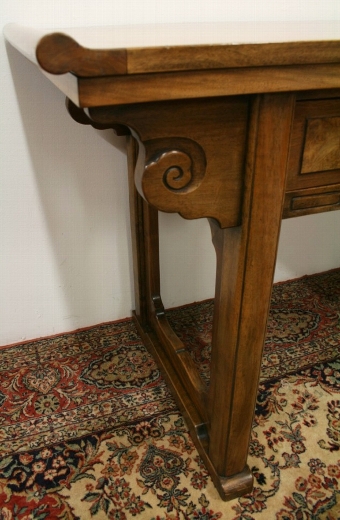 Antique Whytock & Reid Chinese Style Walnut Side Table