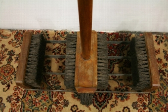 Antique Unusual Light Mahogany Boot Scraper