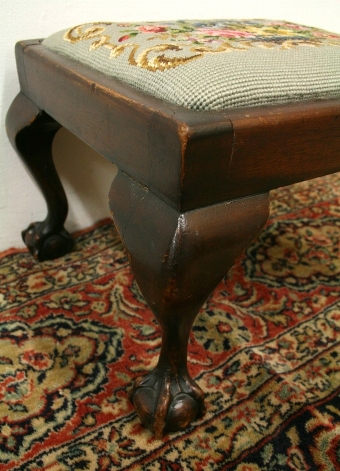 Antique Victorian Miniature Chippendale Style Stool