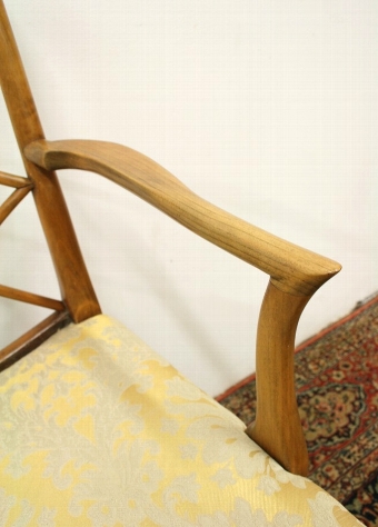 Antique George III Style Elm Cockpen Chair