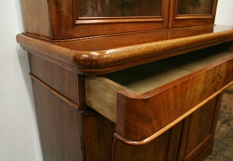Antique Victorian 2 Door Cabinet Bookcase