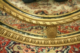 Antique Neo Classical Gilt Oval Mirror