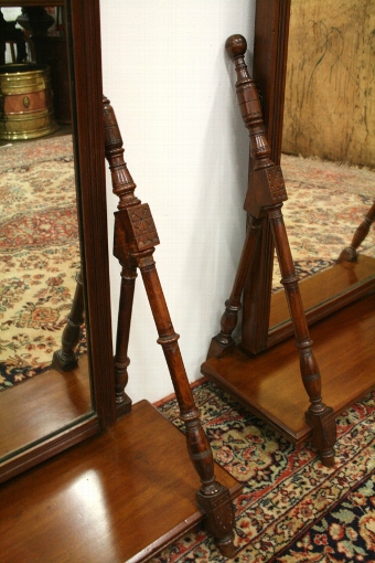 Antique Pair of Late Victorian Mahogany Dressing Mirrors