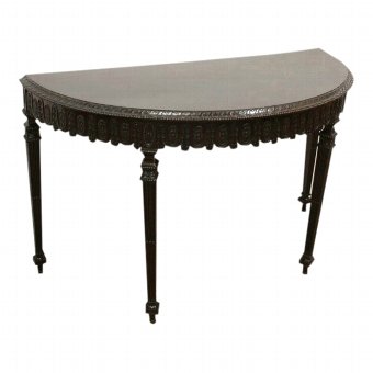 Mahogany Demi Lune Side Table
