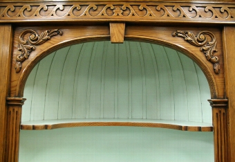 Antique Neo Classical Style Pine Corner Cupboard