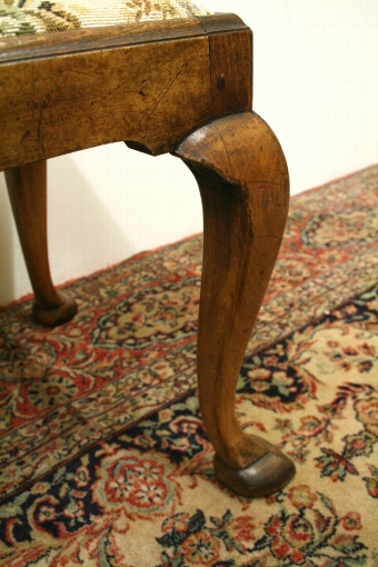 Antique George III Style Walnut Stool