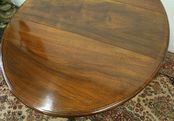 Antique George II Style Inlaid Walnut Drop Leaf Table