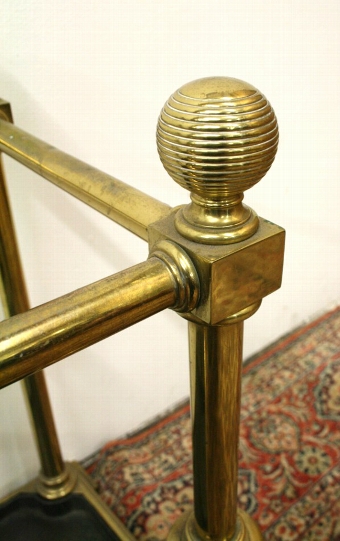 Antique Victorian Brass Umbrella Stand/Stick Stand