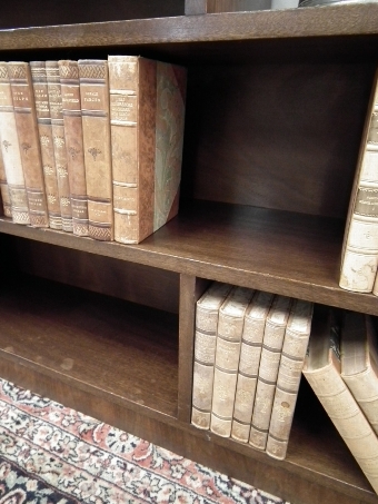 Antique Unusual Walnut Open Bookcase