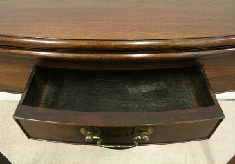 Antique George III Serpentine Fold Over Table