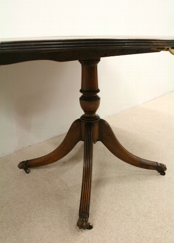Antique Regency Style Pedestal Dining Table