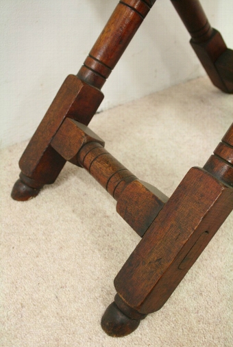 Antique Stained Beech Luggage Stand