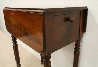 Antique William IV Mahogany Bedside Cabinet/Side Table