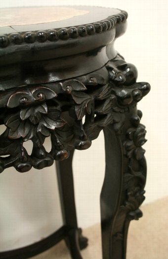 Antique Chinese Marble Top Stand