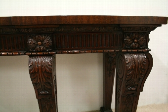Antique George III Style Carved Mahogany Hall/Serving Table