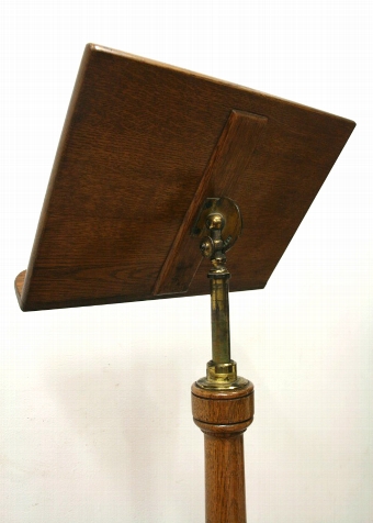 Antique Victorian Oak Book Stand/Music Stand
