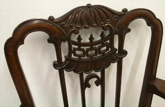 Antique Chippendale Style Mahogany Chair