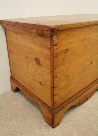 Antique Early Victorian Pine Blanket Box
