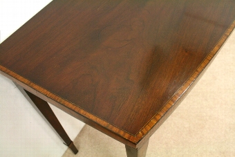 Antique George III Bow Front Mahogany Side Table