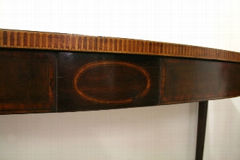 Antique George III Bow Front Mahogany Side Table