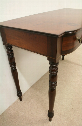 Antique George III Shaped Front Side Table