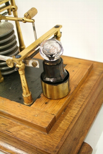Antique Stained Oak Cased Barograph