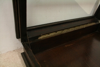 Antique Unusual Oak Tabletop Display Cabinet