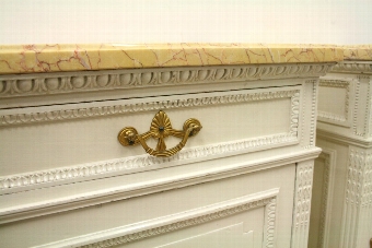 Antique Pair of Classical Style Painted Bedside Cabinets
