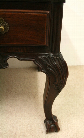 Antique Small Anglo/Portuguese Carved Padouk Side Table
