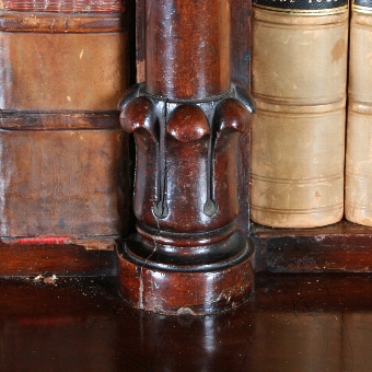 Antique George IV Mahogany Open Bookcase