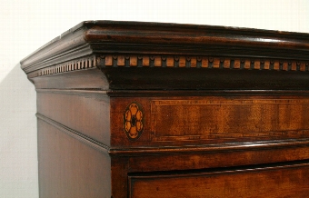 Antique George III Bowfront Mahogany Chest on Chest