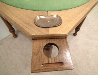 Antique Unusual Walnut Bridge Table/Card Table