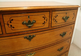 Antique George III Inlaid Satinwood Chest of Drawers