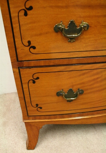 Antique George III Inlaid Satinwood Chest of Drawers