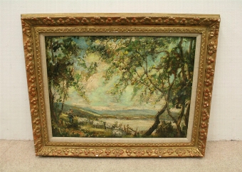 Antique Oil on Board by John Guthrie Spence Smith