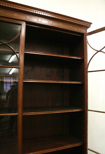 Antique George III Style Mahogany Bookcase on Stand