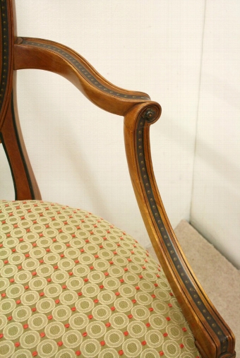 Antique Pair of Edwards & Roberts Satinwood Armchairs