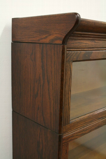 Antique Globe Wernicke Style Oak Sectional/Stacker Bookcase