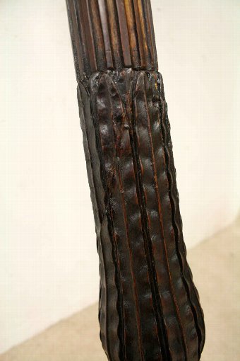 Antique Carved Mahogany Standard Lamp