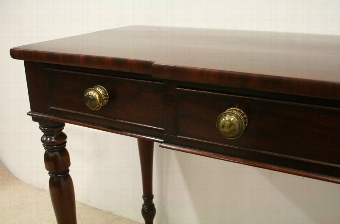 Antique William IV Mahogany Breakfront Side Table